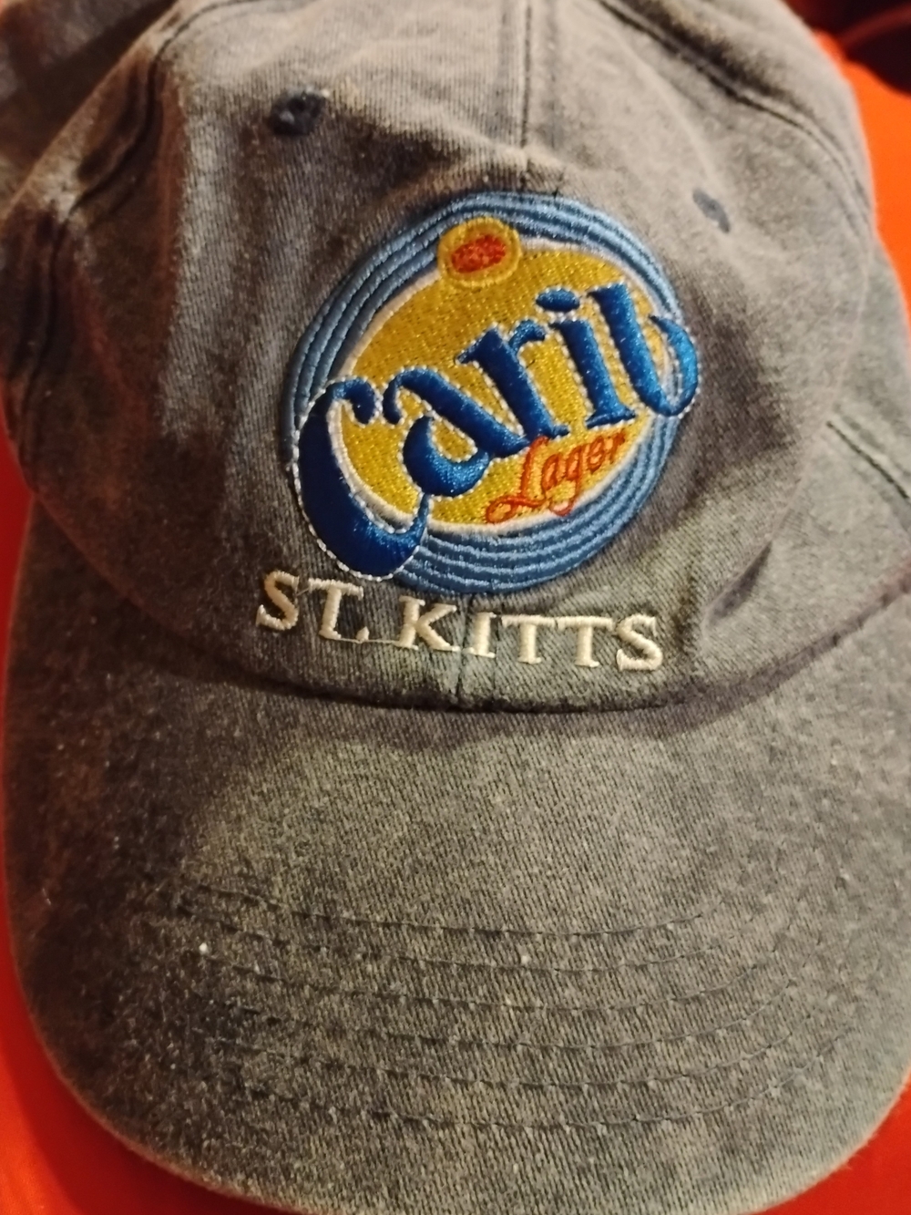 St. Kitts Navy Blue Lager Logo Cap